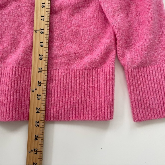 Aerie Women's Soft Pink Oversized Drop Shoulder Crewneck Sweater Size Small - Picture 7 of 7